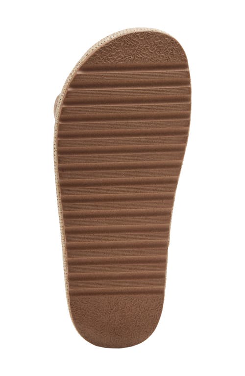 Steve Madden Bigschmona Platform Slide Sandal In Natural Raffia