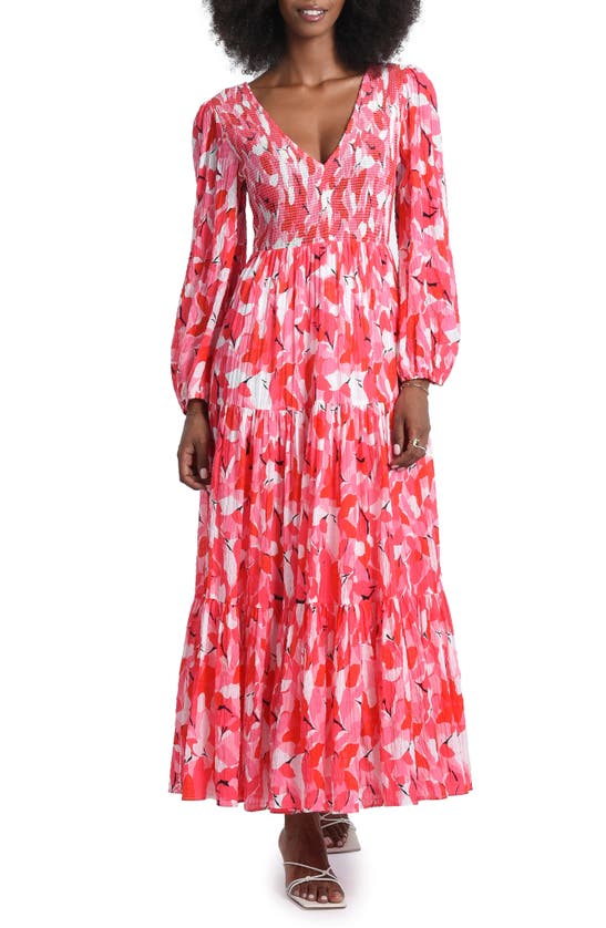 knee length dresses for ladies PRINTED MAXI DRESS