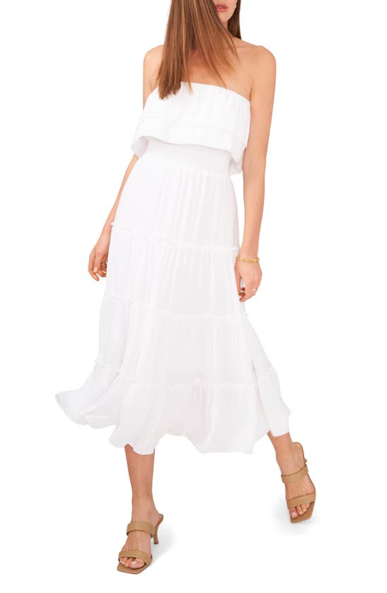 Shop 1.state Strapless Maxi Dress In Ultra White