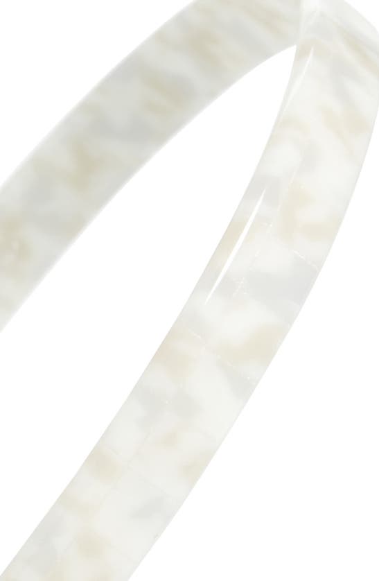 Shop France Luxe Skinny Headband In Coconut Milk