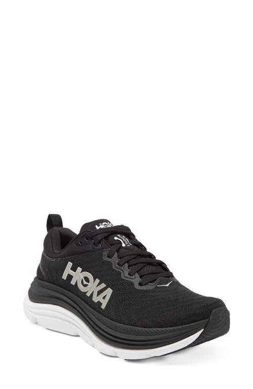 Shop Hoka Gaviota 5 Running Shoe In Black/white