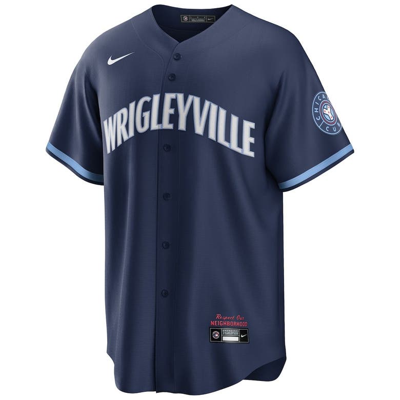 Nike MLB Chicago Cubs Official Replica Jersey City Connect Blue - MIDNIGHT  NAVY-VALOR BLUE