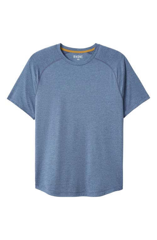 Shop Rhone Atmosphere Performance T-shirt In Vintage Indigo/blue Heather