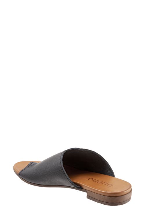 Bueno Tulla Slide Sandal In Black/tan Leather