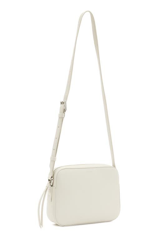 Allsaints Captain Square Crossbody Bag In Pampas White