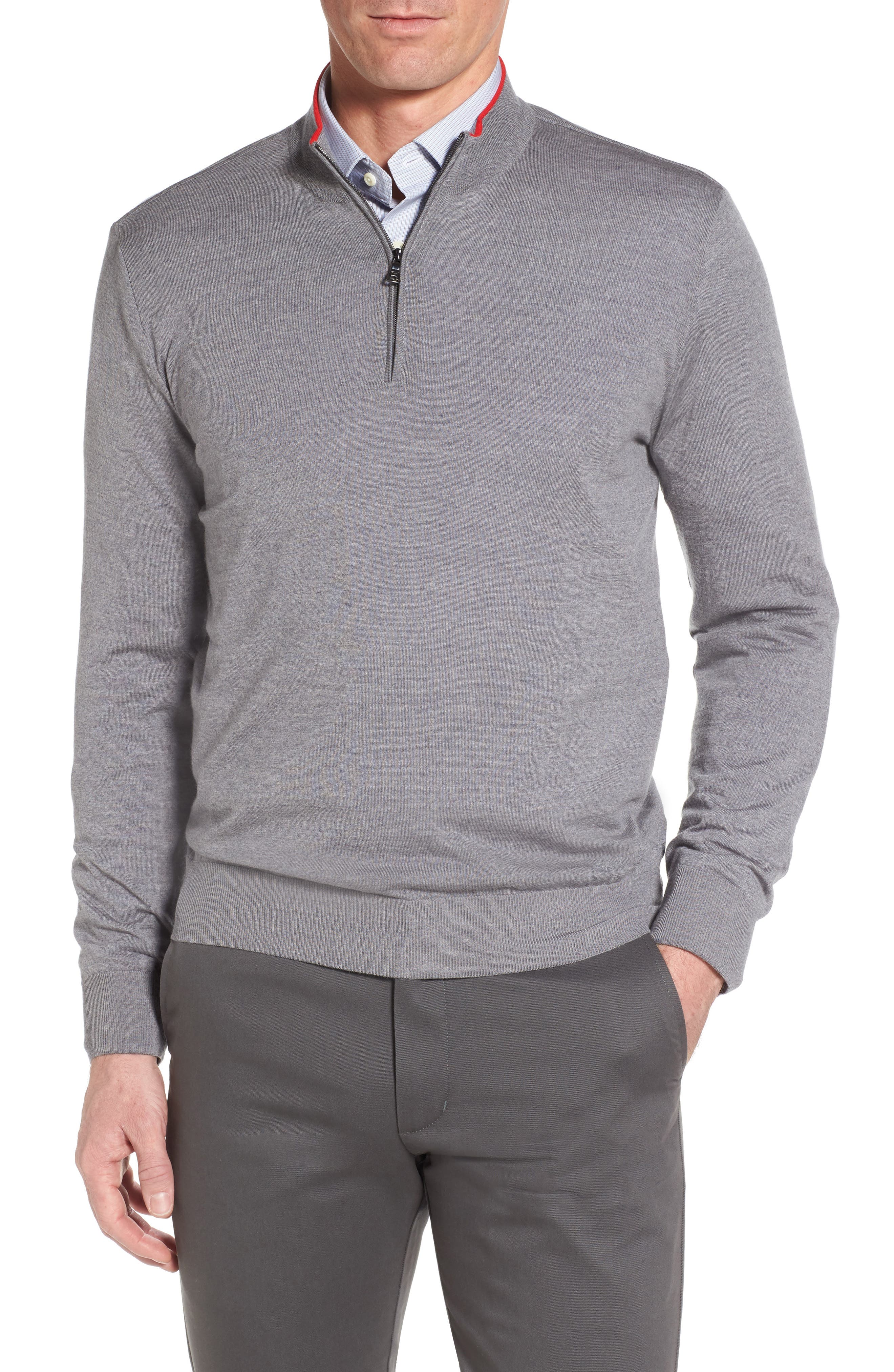 Paul&Shark Quarter Zip Wool Pullover | Nordstrom
