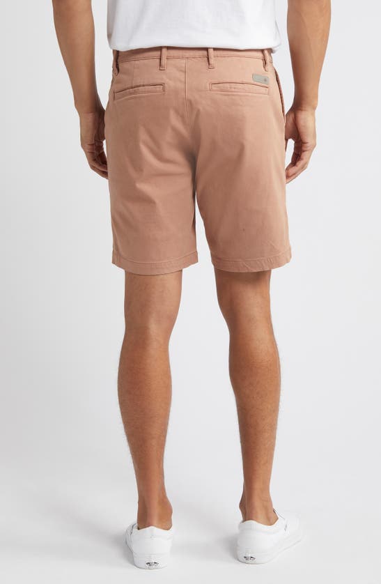 Shop Ag Wanderer 8.5-inch Stretch Cotton Chino Shorts In Sepia Sky