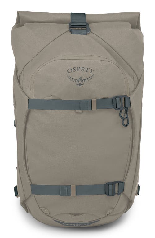 Osprey Metron 22 Water Repellent Roll Top Backpack in Tan Concrete at Nordstrom