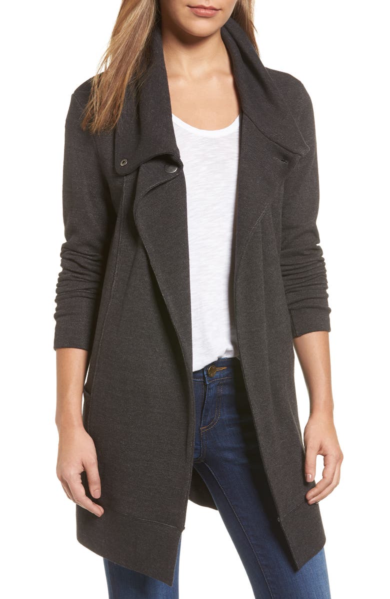 Caslon® Convertible Collar Sweater Coat (Regular & Petite) | Nordstrom