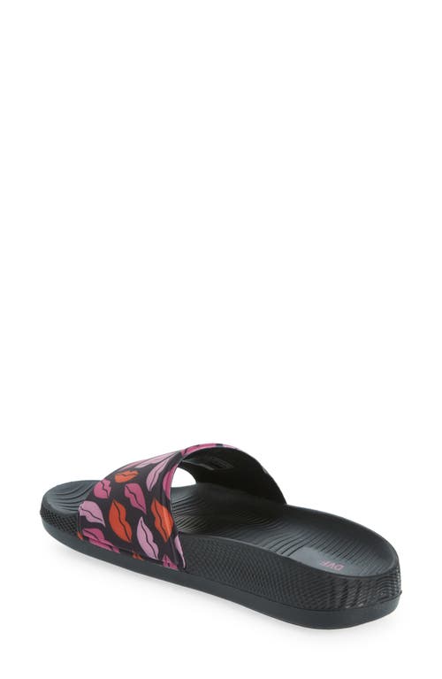 Shop Skechers X Dvf Hyper Slide Sandal In Black/multi