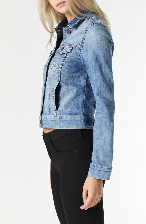 Mavi Jeans Samantha Denim Trucker Jacket In Bleach Random Nolita