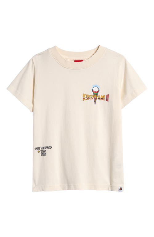 Shop Icecream Kids' Fantasy Cotton Graphic T-shirt In Whisper White