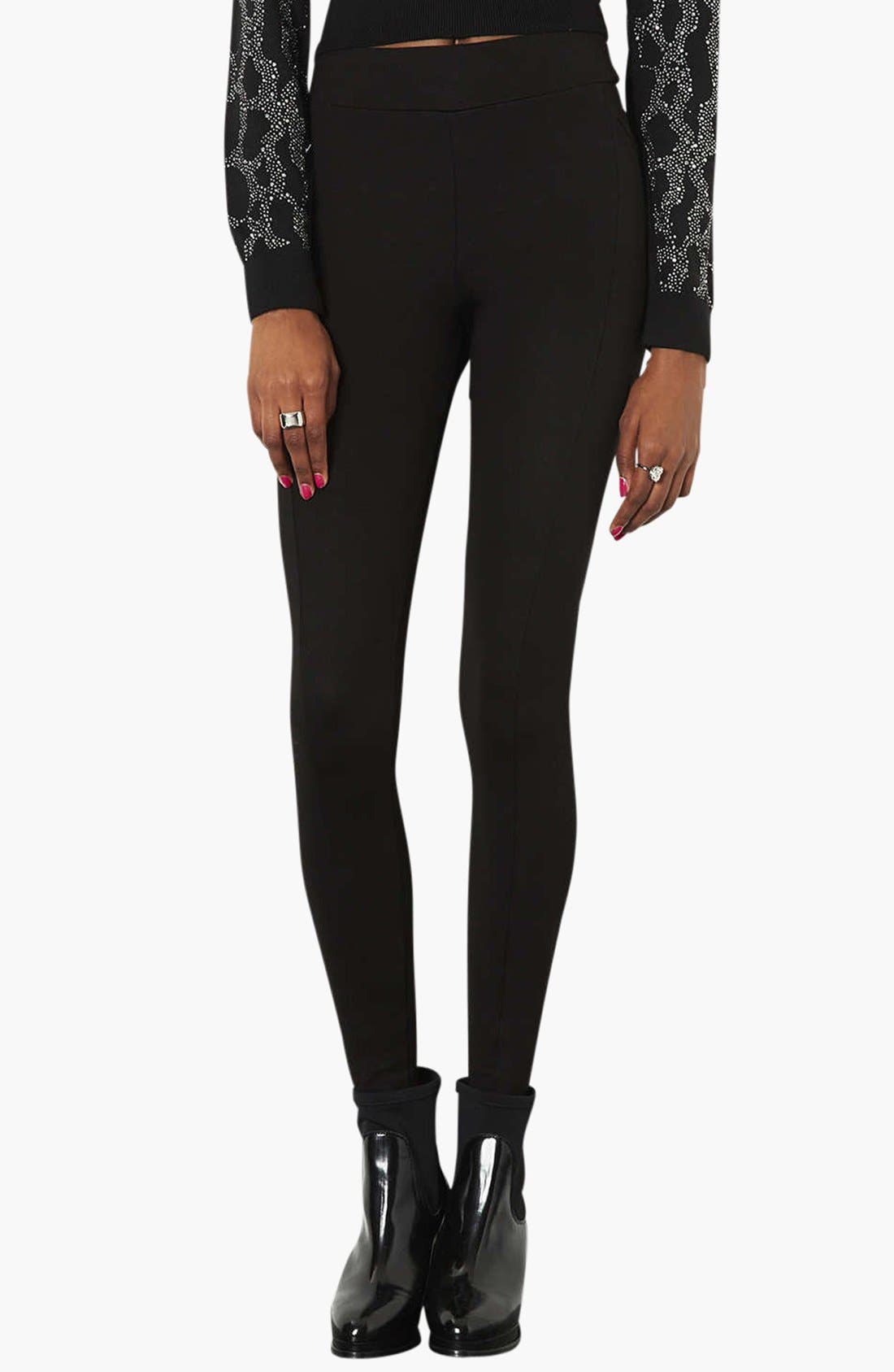 Seamed Ponte Knit Leggings Nordstrom
