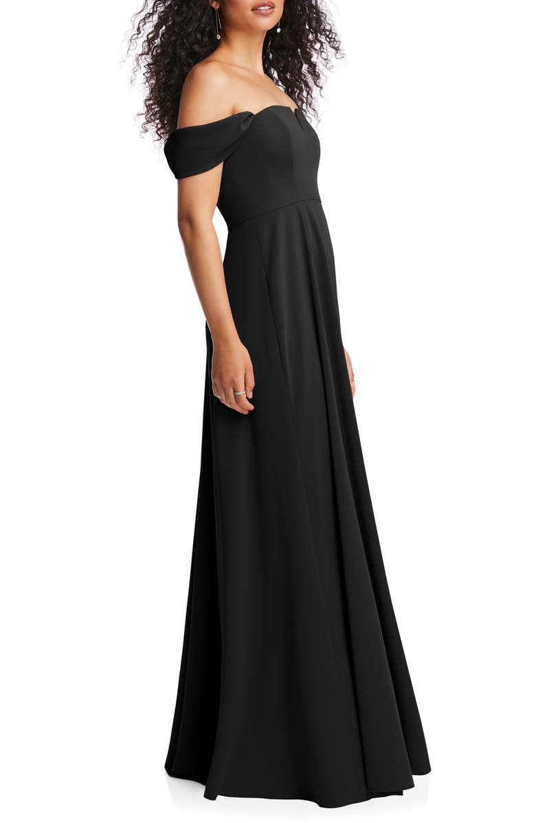 Dessy Collection Off the Shoulder Crepe Gown | Nordstrom