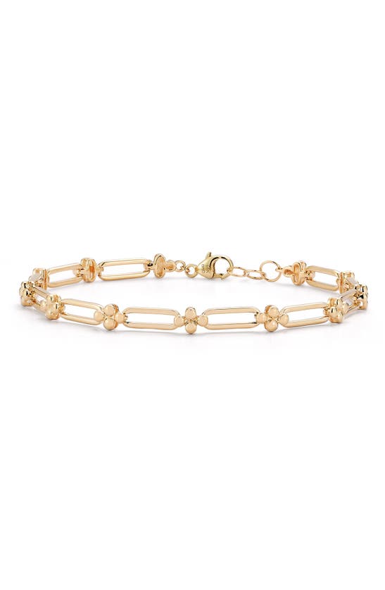 Shop Dana Rebecca Designs Poppy Rae Pebble Link Bracelet In Yellow Gold