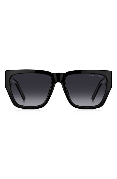 57mm Gradient Square Sunglasses
