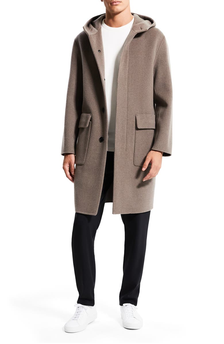 Theory Thompson Luxe New Divide Wool Blend Coat | Nordstrom