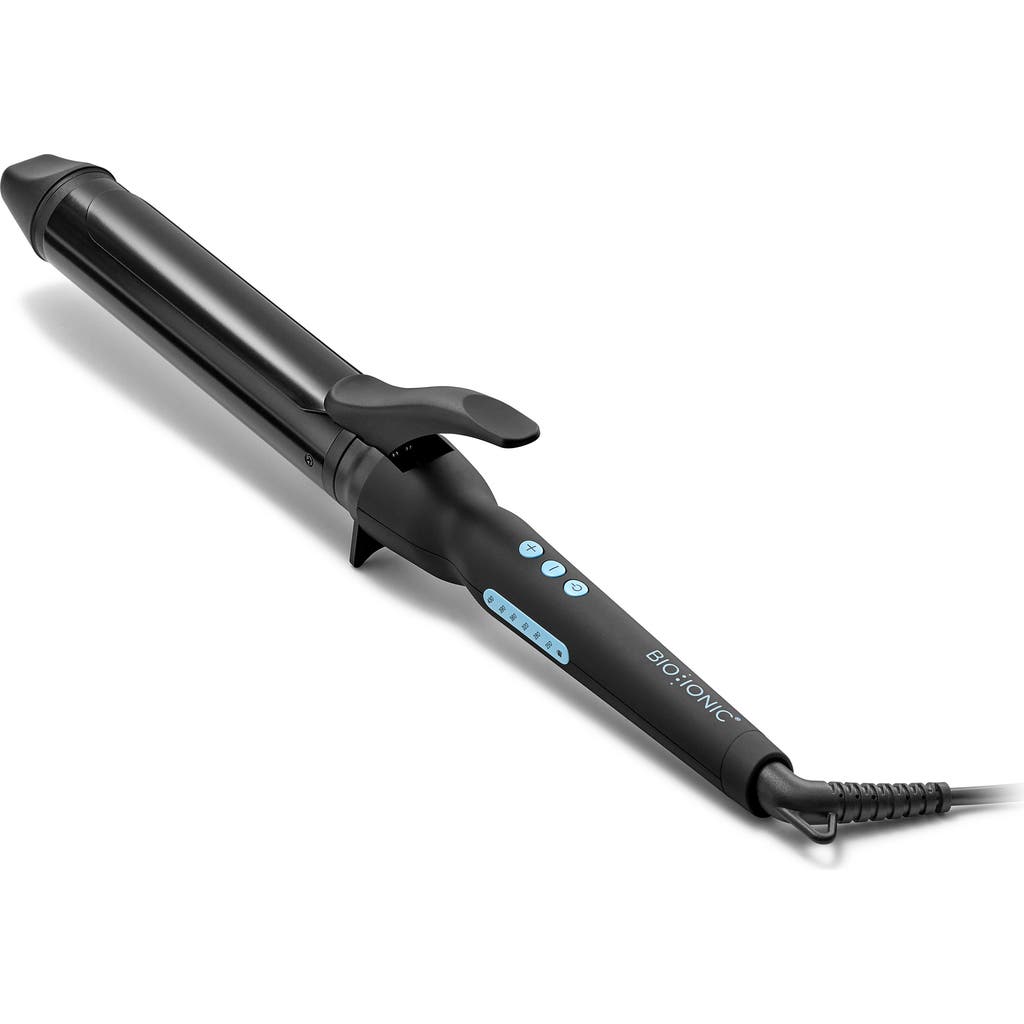 Bio Ionic Long Barrel Curling Iron 1.5" Nanolonic Mx In Black