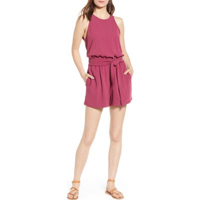 Bishop + Young Sunset Tie Waist Sleeveless Romper