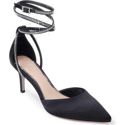 Jewel Badgley Mischka Sabrina Crystal Embellished Pump- Black