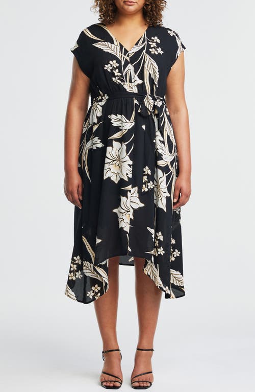 Estelle Alani Floral Print Midi Dress at Nordstrom, Size 24W