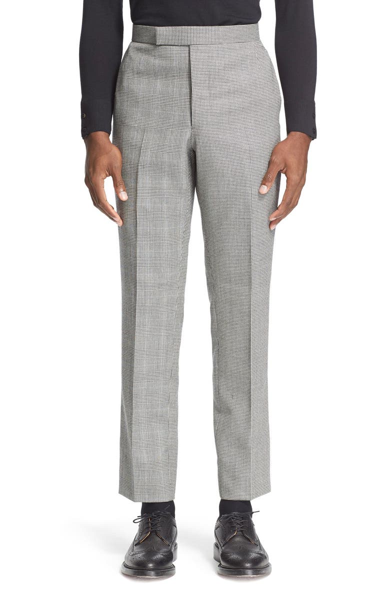 Thom Browne Glen Plaid & Houndstooth Wool Pants | Nordstrom