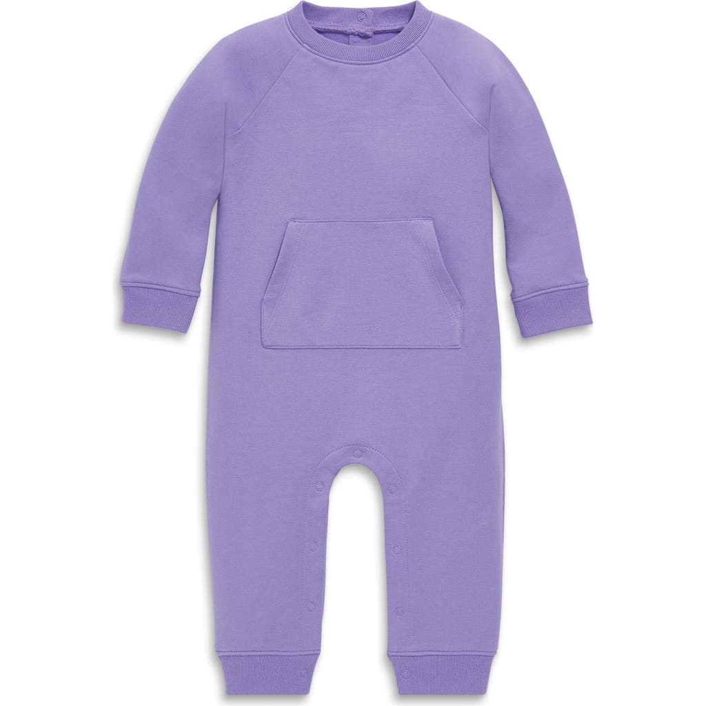 Primary Baby Sweatshirt Romper In Iris