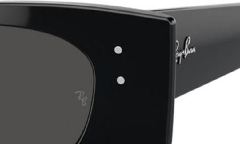 Shop Ray Ban Kat 49mm Small Rectangular Sunglasses In Black