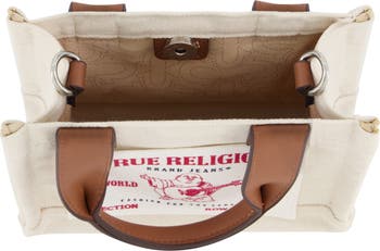 True Religion Brand Jeans Canvas Mini Tote Bag