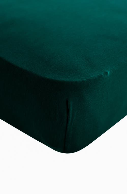 Kyte BABY Jersey Crib Sheet in Emerald at Nordstrom