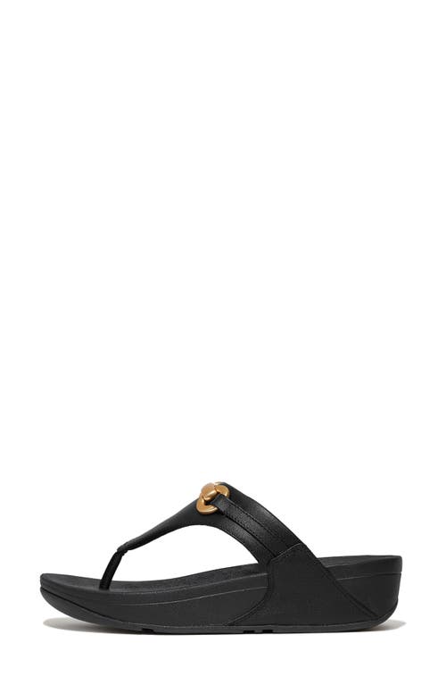 Fitflop Women's Lulu Chunky Snaffle Leather Sandals In Black In Black