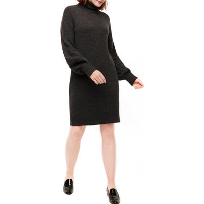 J.crew Supersoft Turtleneck Sweater Dress, Grey