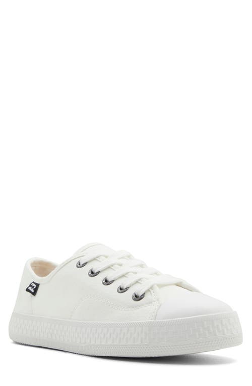 Billabong Indie Canvas Sneaker in White at Nordstrom, Size 6