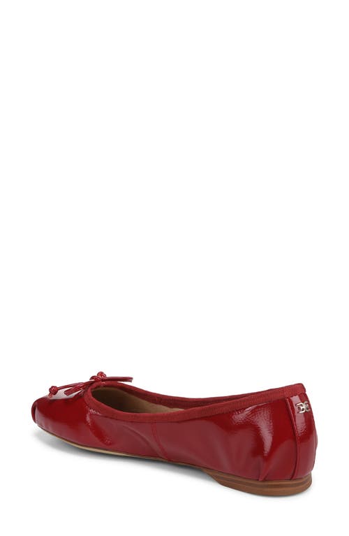 Shop Sam Edelman Zooey Ballet Flat In Red Mahogany