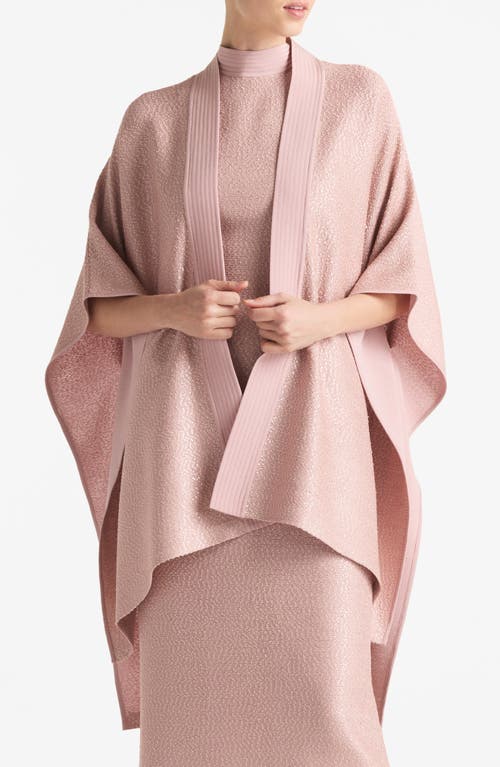 St. John Evening Sequin Cape Topper in Mauve at Nordstrom