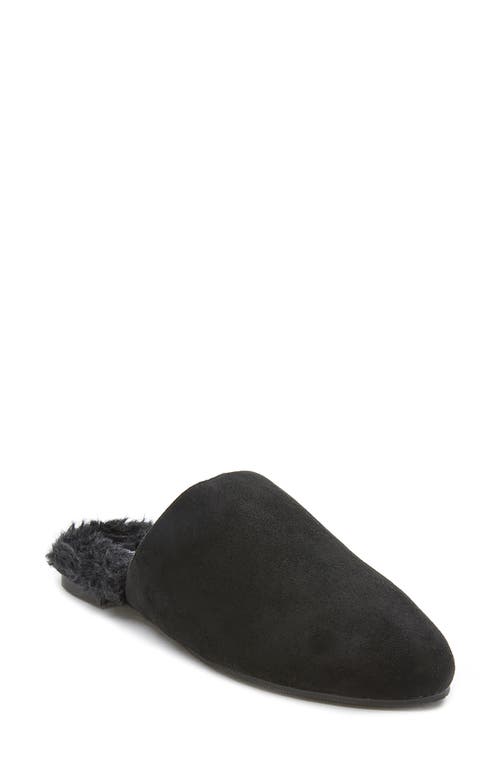 Coconuts by Matisse Giselle Faux Fur Mule in Black Fabric