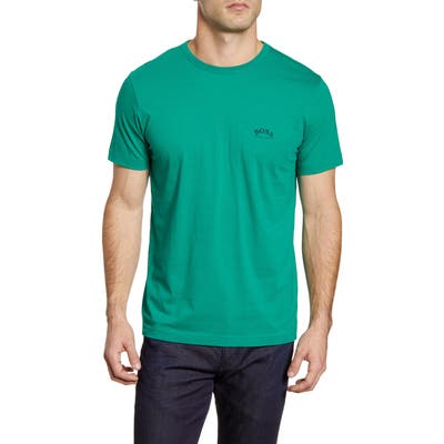 Boss Curved Logo T-Shirt, Green