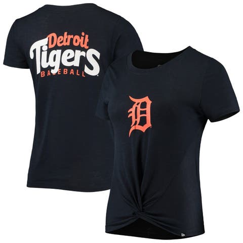 Detroit Tigers MLB Womens Burn Out Sleeveless Top