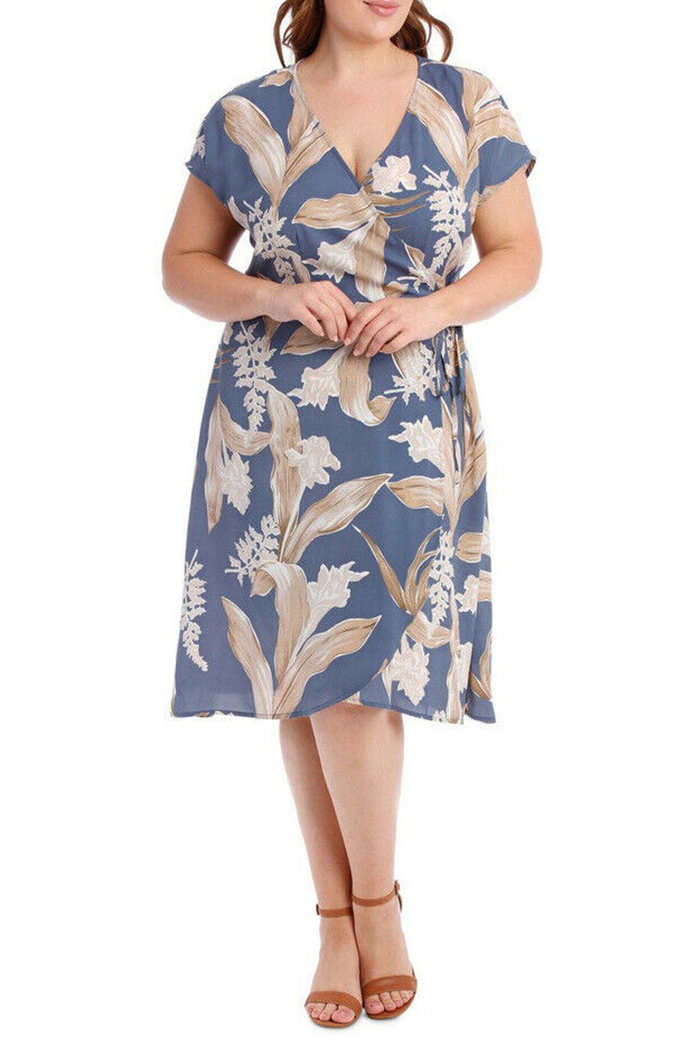 nordstrom floral wrap dress