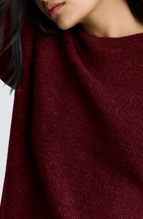 Kenneth Cole Oversize Chenille Sweater In Wineberry