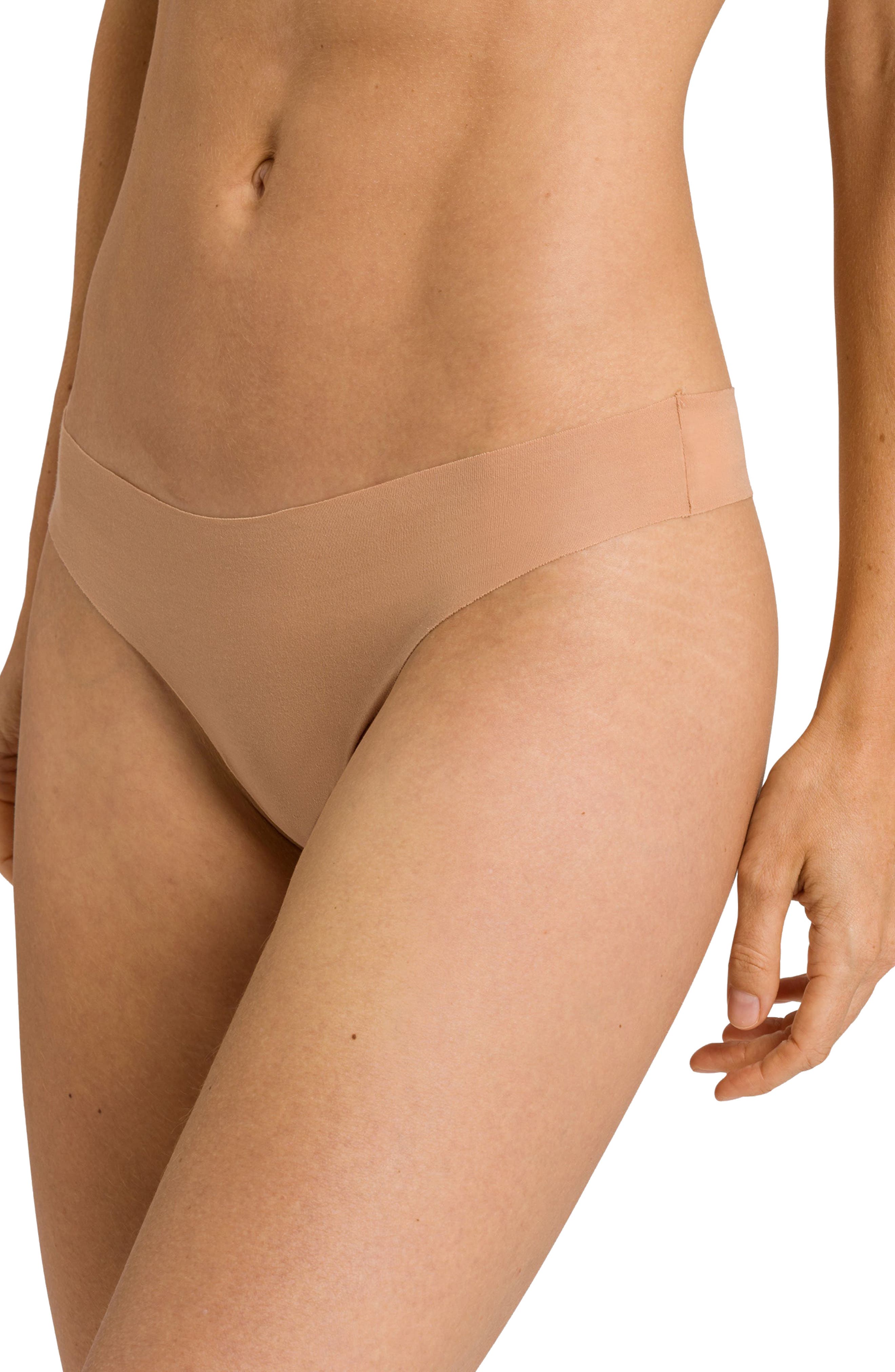 Men's Cabana Contoured G-String Thong – Sheer Pink, Made In USA, Custom Size Available