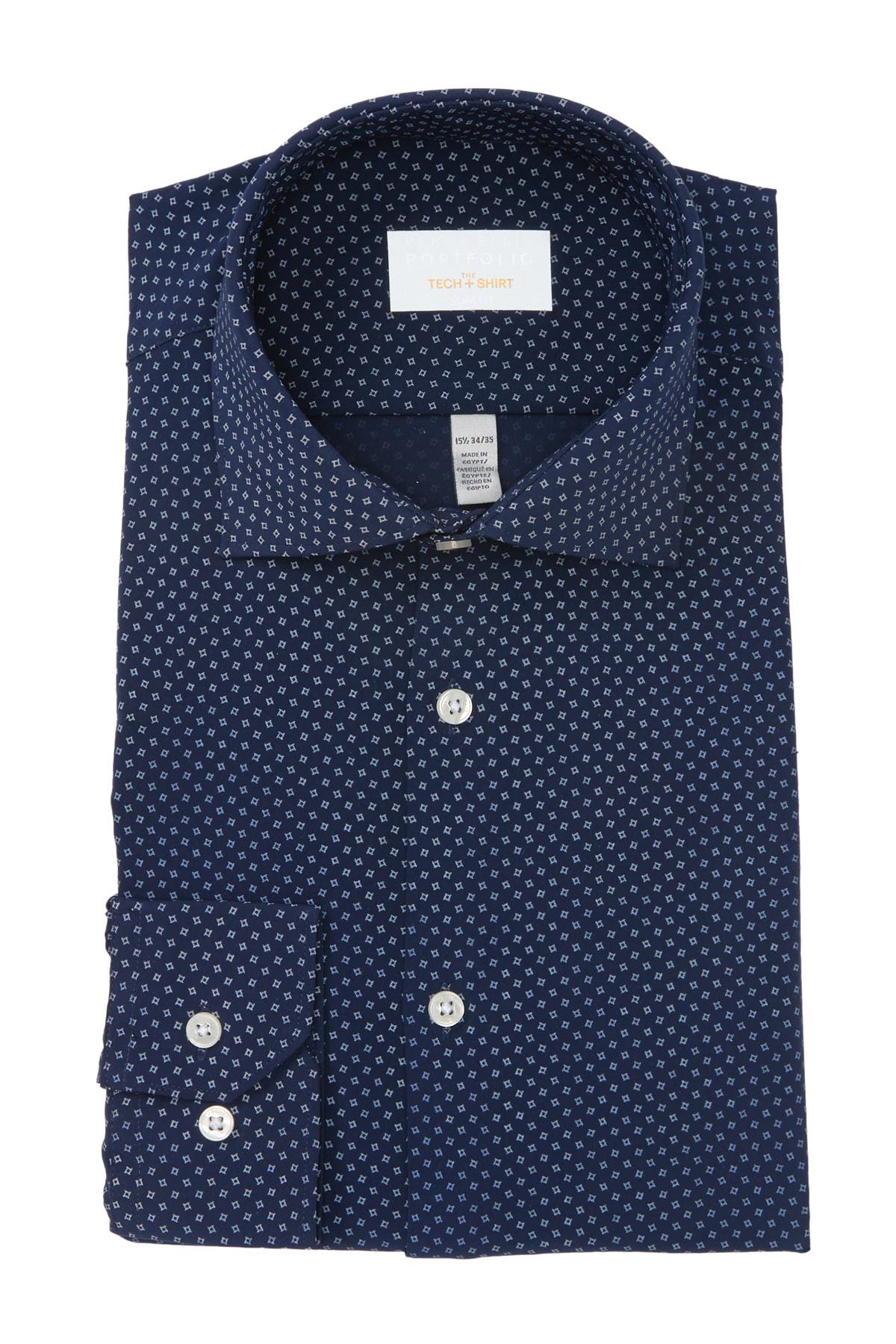 Perry Ellis | Slim Fit Tech Printed Dress Shirt | Nordstrom Rack