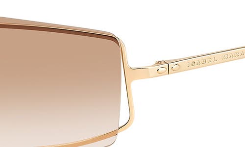 Isabel Marant 99mm Gradient Oversize Shield Sunglasses In Gold Yellow/brown Gradient