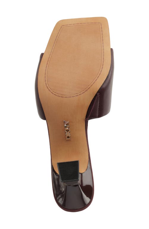 Dkny Keke Slide Sandal In Dark Cherry