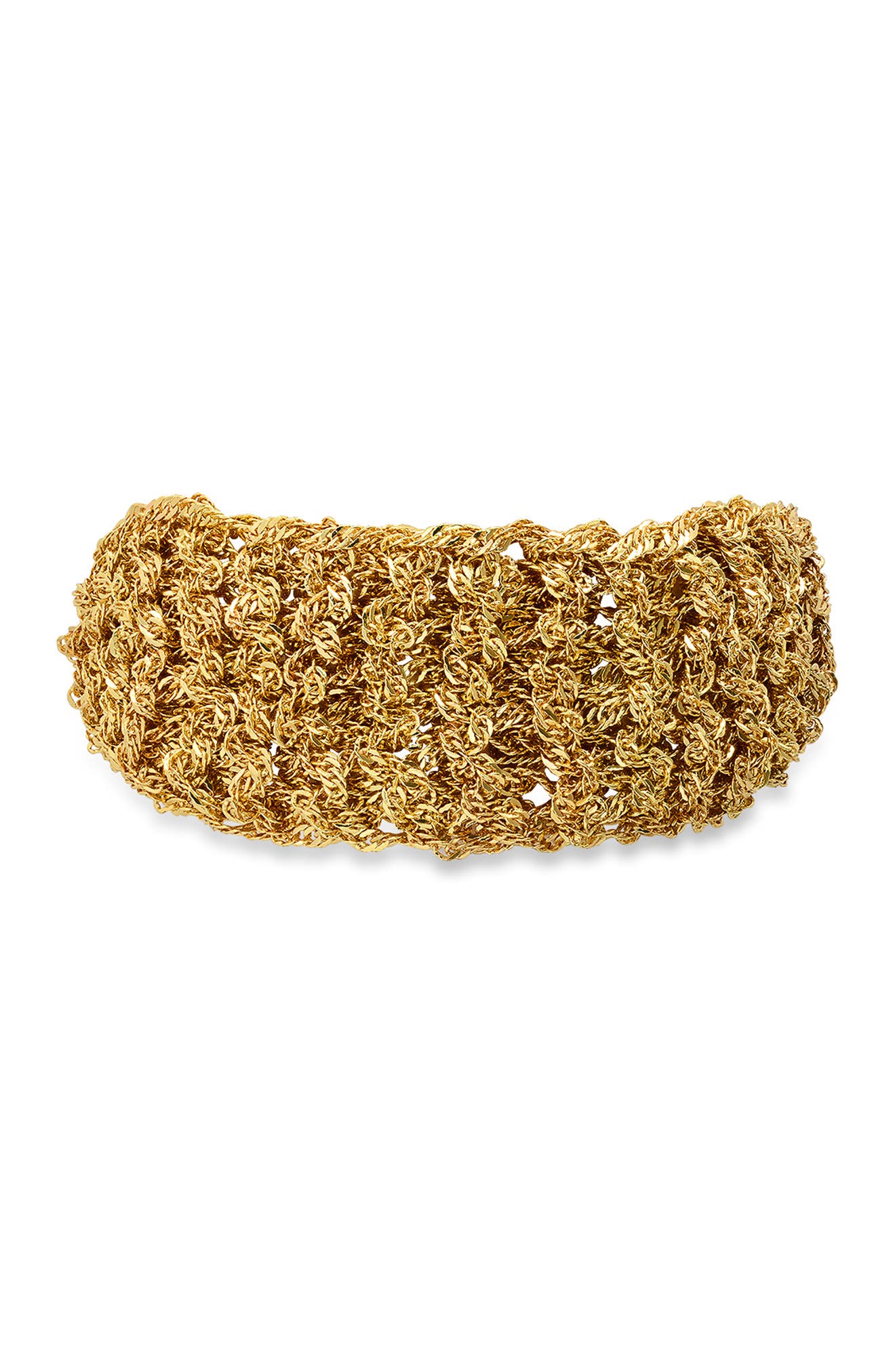 Hmy Jewelry Multi Chain Bracelet In Yellow