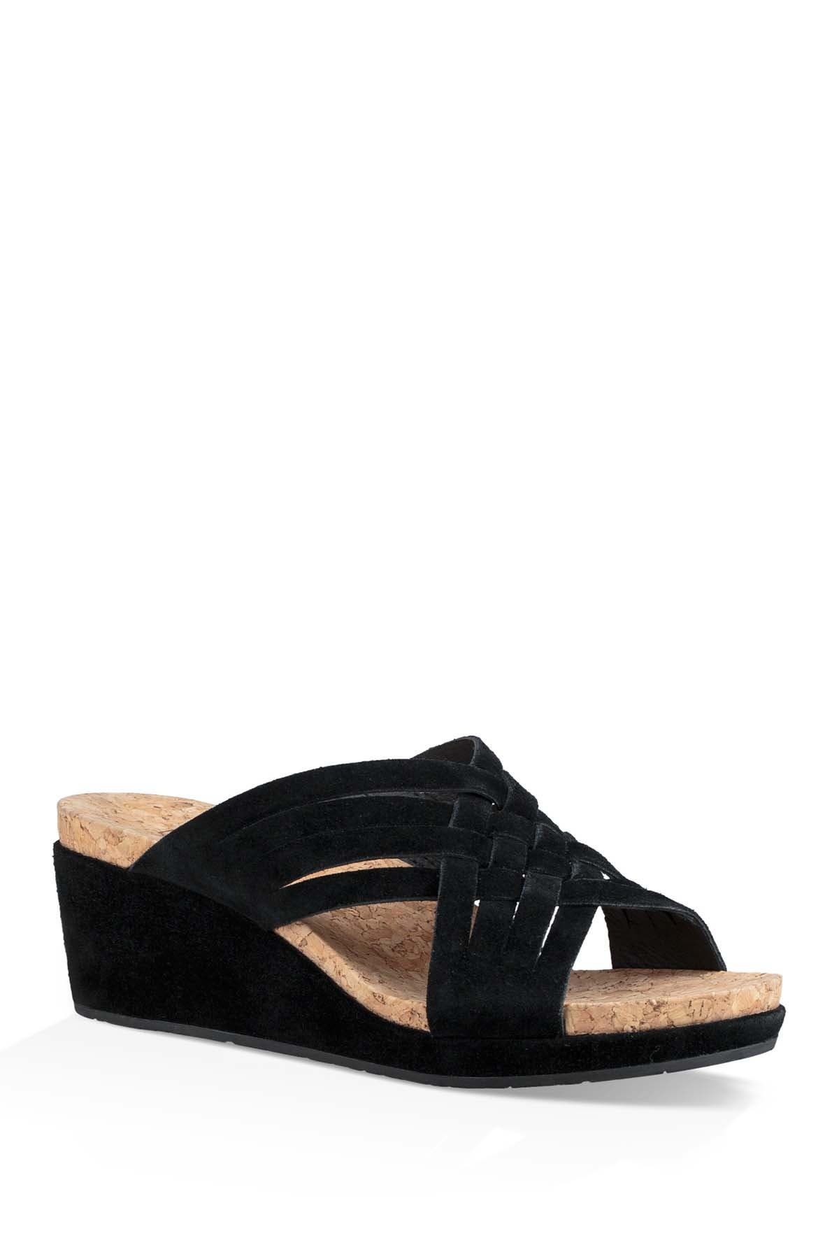 UGG | Lilah Strappy Suede Wedge 