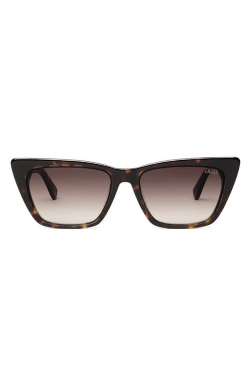 Gato 55mm Cat Eye Sunglasses in Tort /Brown Gradient
