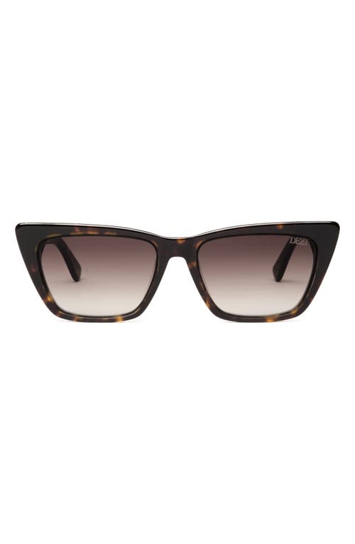 Shop Dezi Gato 55mm Cat Eye Sunglasses In Tort/brown Gradient