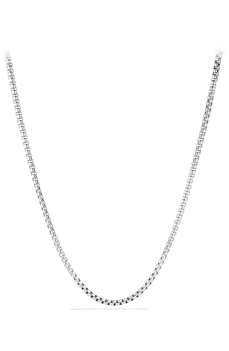 David Yurman Men's Box Chain Necklace in Sterling Silver, 5.2mm, Main, color, Silver