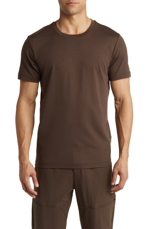 Conquer Reform Performance Crewneck T-Shirt in Espresso